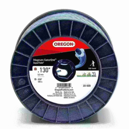 Oregon Magnum Gatorline SuperTwist Trimmer Line, .130" by 459', 3Lb Spool 20-028